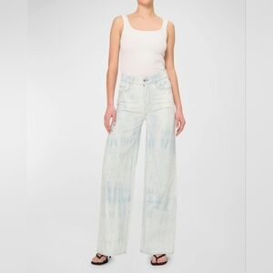 Dl1961 Womens Hepburn Light Tide Wide Leg Jean, Blue